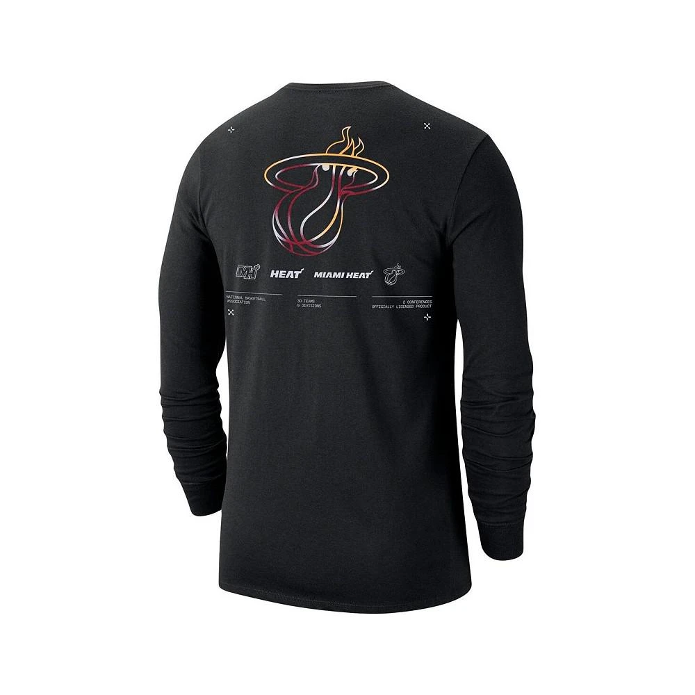 商品NIKE|Men's Black Miami Heat Essential Air Traffic Control Long Sleeve T-shirt,价格¥246,第3张图片详细描述