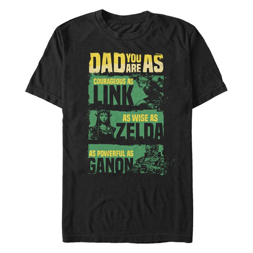 Nintendo Men's Legend of Zelda Dad Strengths Short Sleeve T-Shirt商品第1张图片规格展示