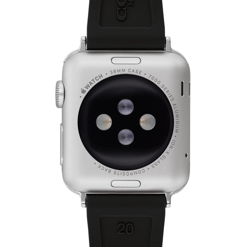 商品Coach|Black Rubber 38/40/41mm Apple Watch® Band,价格¥437,第4张图片详细描述