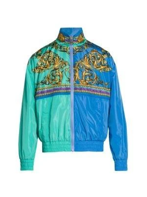 商品Versace|Garland Mockneck Polyester Jacket,价格¥1749,第4张图片详细描述