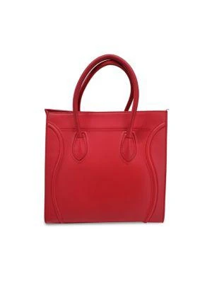 商品[二手商品] Celine|Celine Large Phantom Luggage Tote Bag In Red Calfskin Leather,价格¥7081,第2张图片详细描述