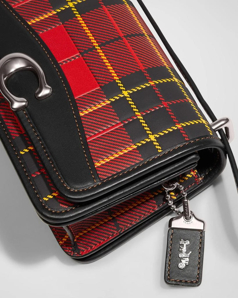 Bandit Plaid-Print Leather Crossbody Bag 商品