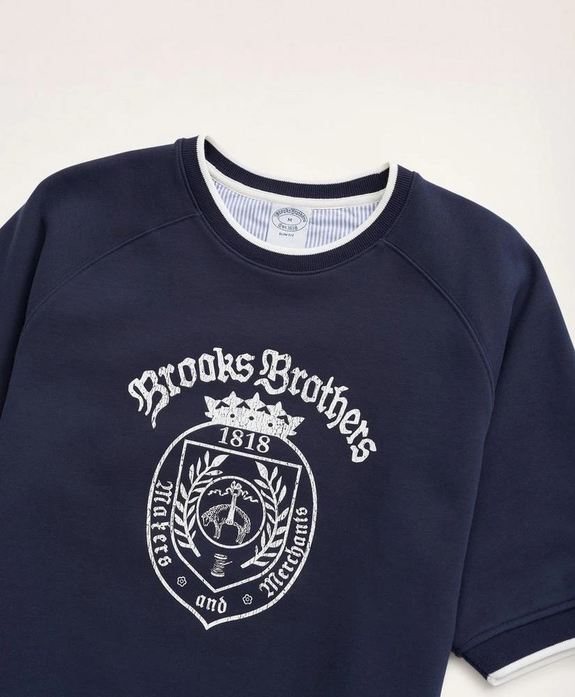 商品Brooks Brothers|Short-Sleeve Graphic Sweatshirt,价格¥333,第2张图片详细描述