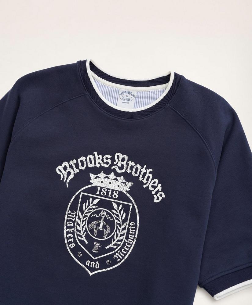商品Brooks Brothers|Short-Sleeve Graphic Sweatshirt,价格¥371,第4张图片详细描述