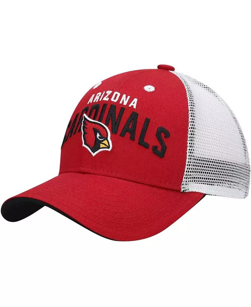 商品Outerstuff|Big Boys and Girls Cardinal, White Arizona Cardinals Core Lockup Snapback Hat,价格¥165,第1张图片