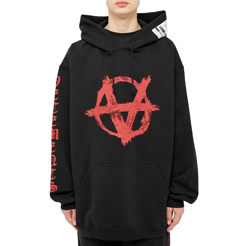 VETEMENTS 黑色男士卫衣/帽衫 SS20TR312-BLACK 商品