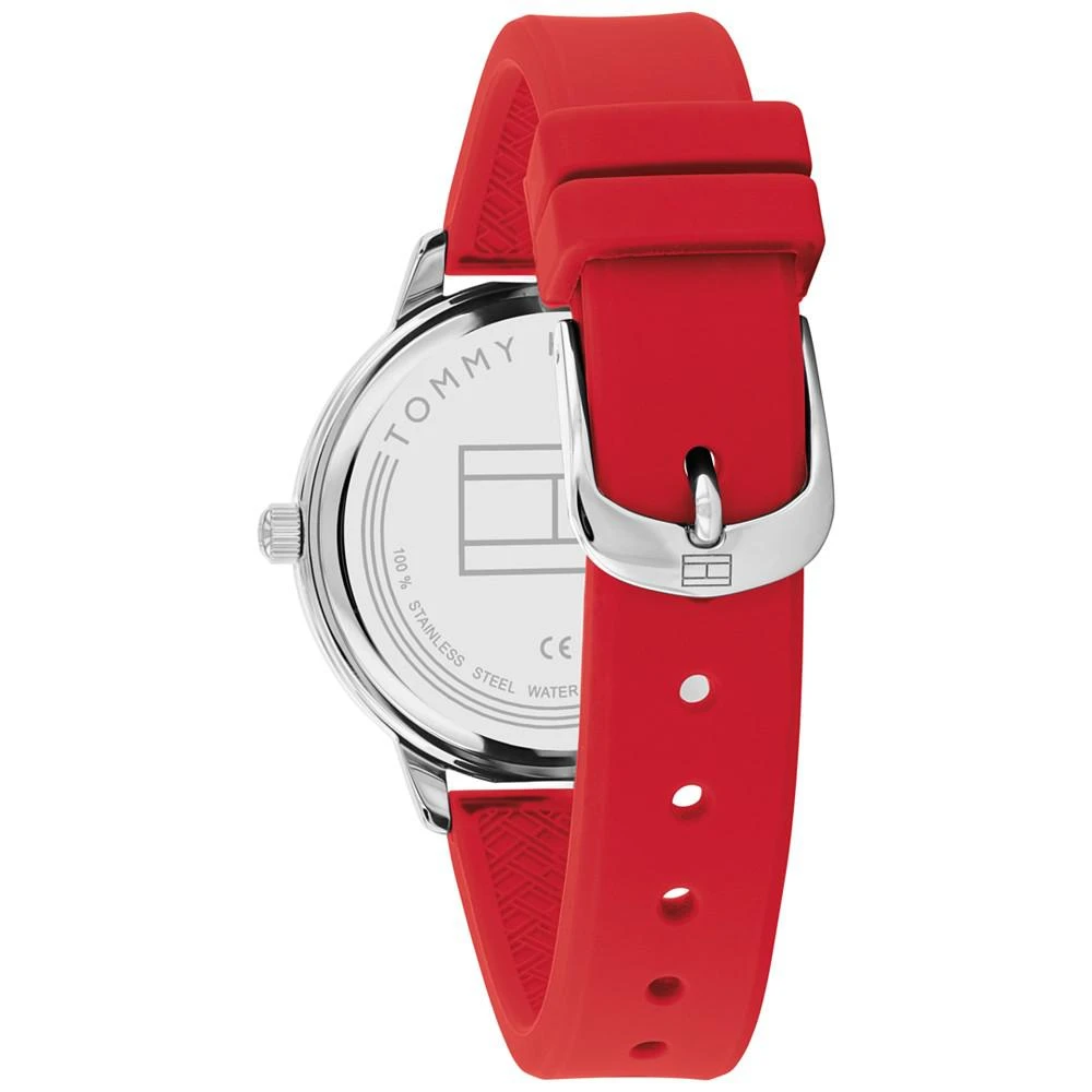 商品Tommy Hilfiger|Women's Red Silicone Strap Watch 38mm,价格¥714,第3张图片详细描述