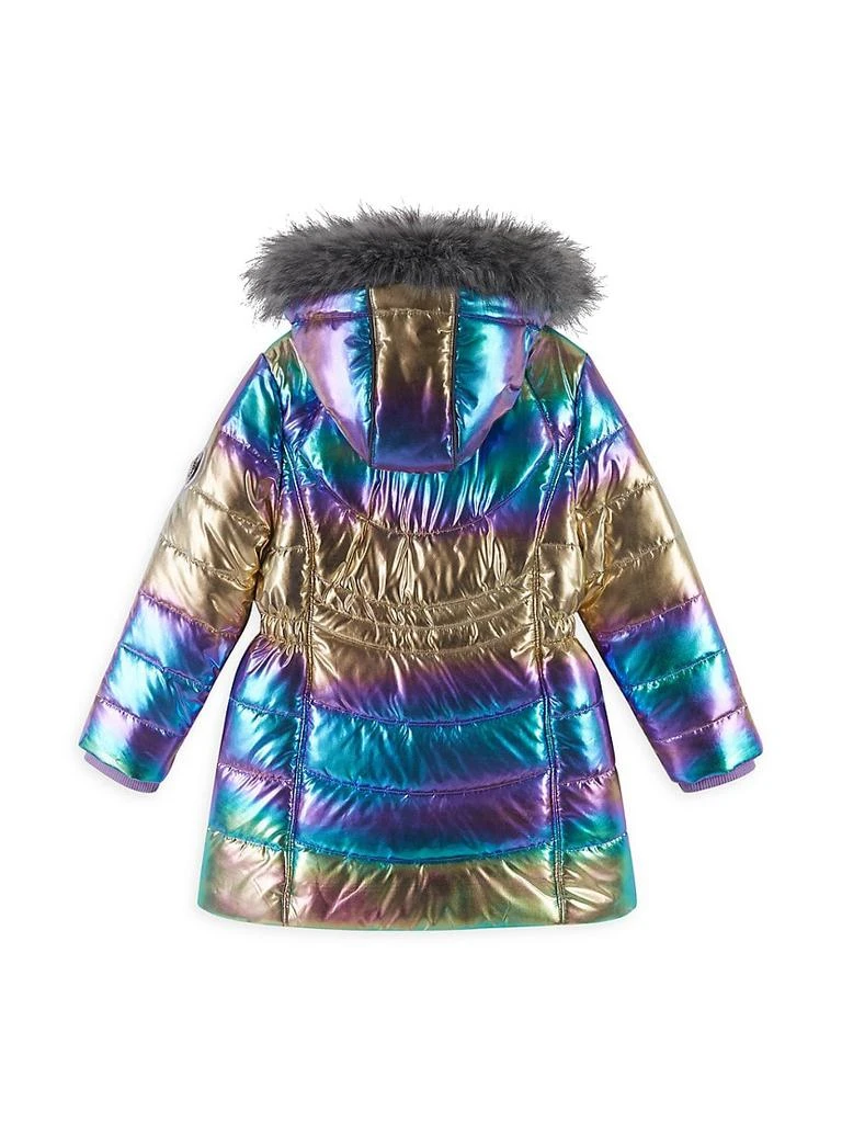 商品Andy & Evan|Little Girl's & Girl's Metallic Gradient Bubble Parka,价格¥280,第2张图片详细描述