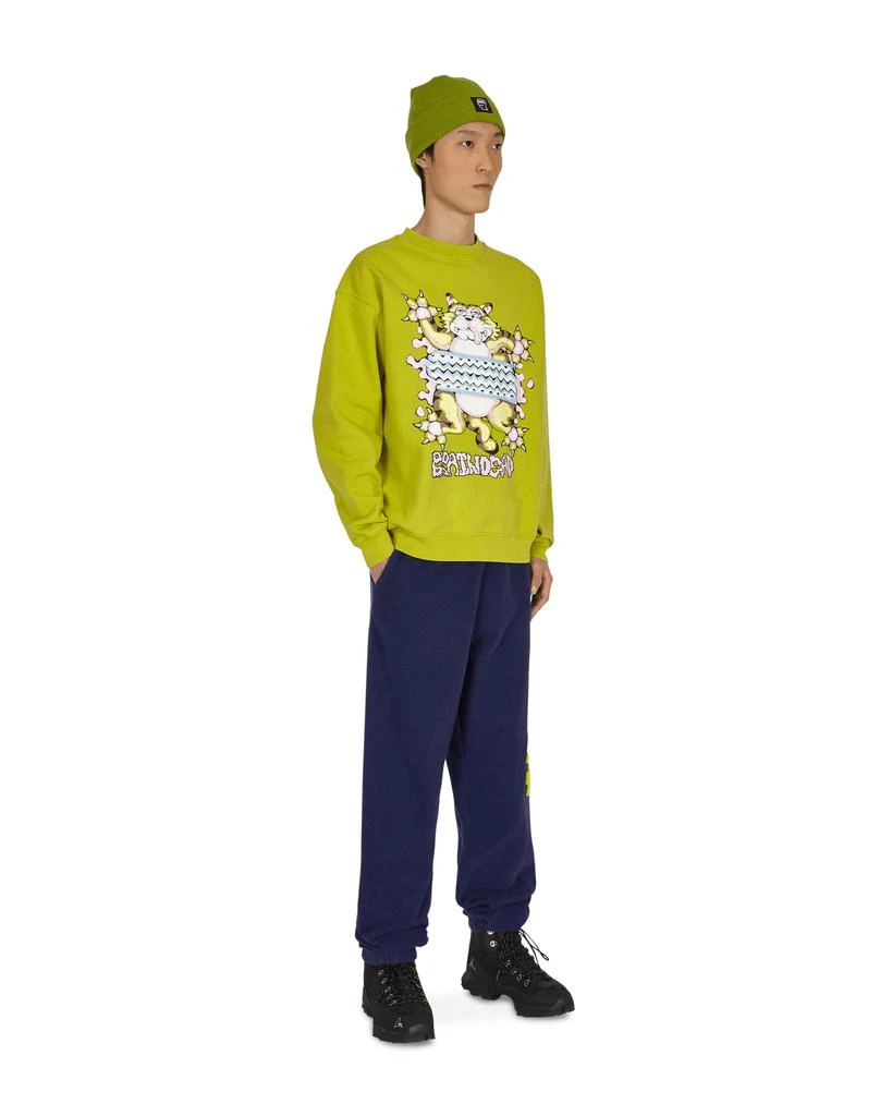 商品Brain Dead|Relaxed Cat Crewneck Sweatshirt Green,价格¥541,第4张图片详细描述