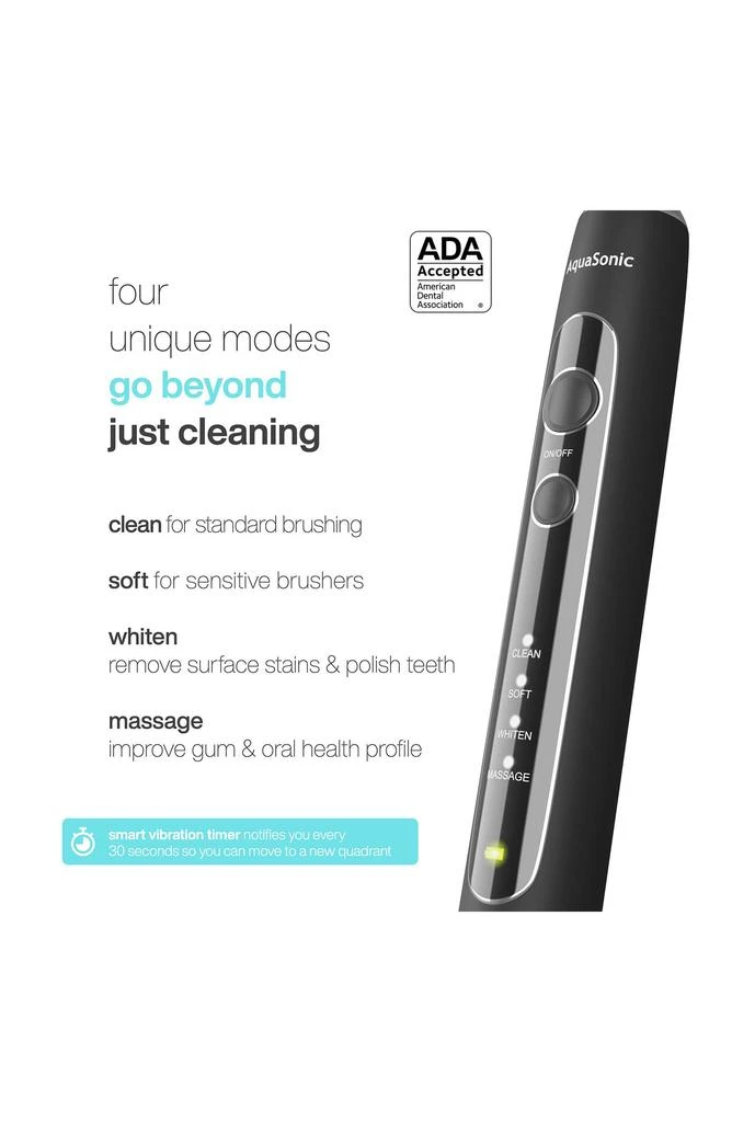 商品AquaSonic|Black Series Pro Ultrasonic Whitening Toothbrush,价格¥601,第2张图片详细描述