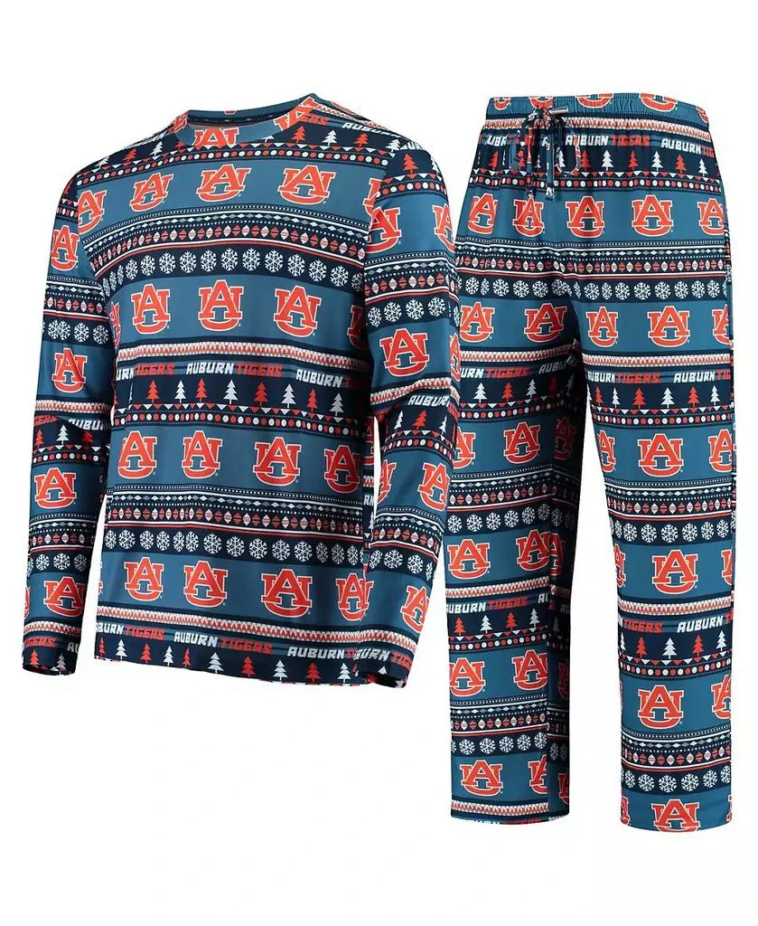商品Concepts Sport|Men's Navy Auburn Tigers Ugly Sweater Knit Long Sleeve Top and Pant Set,价格¥359,第1张图片