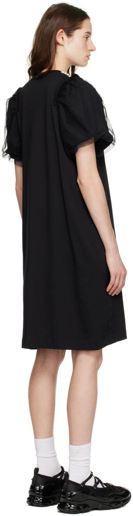 Black Ruffle Midi Dress商品第3张图片规格展示