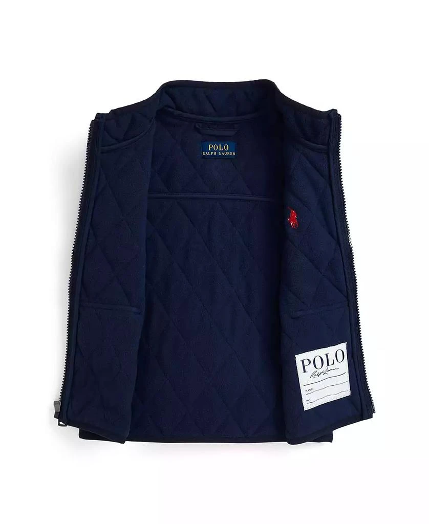 商品Ralph Lauren|Toddler and Little Boys Quilted Water-Repellent Vest,价格¥554,第3张图片详细描述