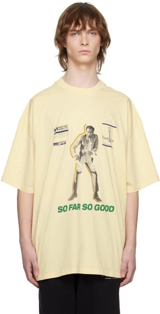 商品Martine Rose|Yellow Printed T-Shirt,价格¥1258,第1张图片