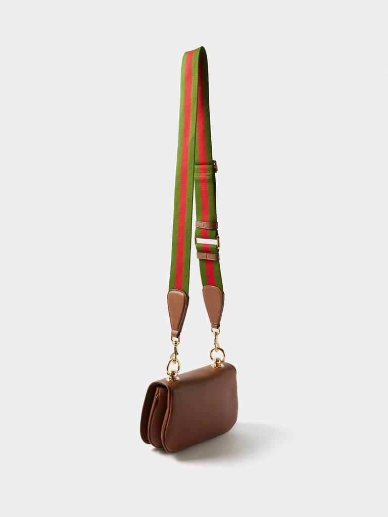 商品Gucci|New Blondie small Web-stripe leather shoulder bag,价格¥16259,第6张图片详细描述