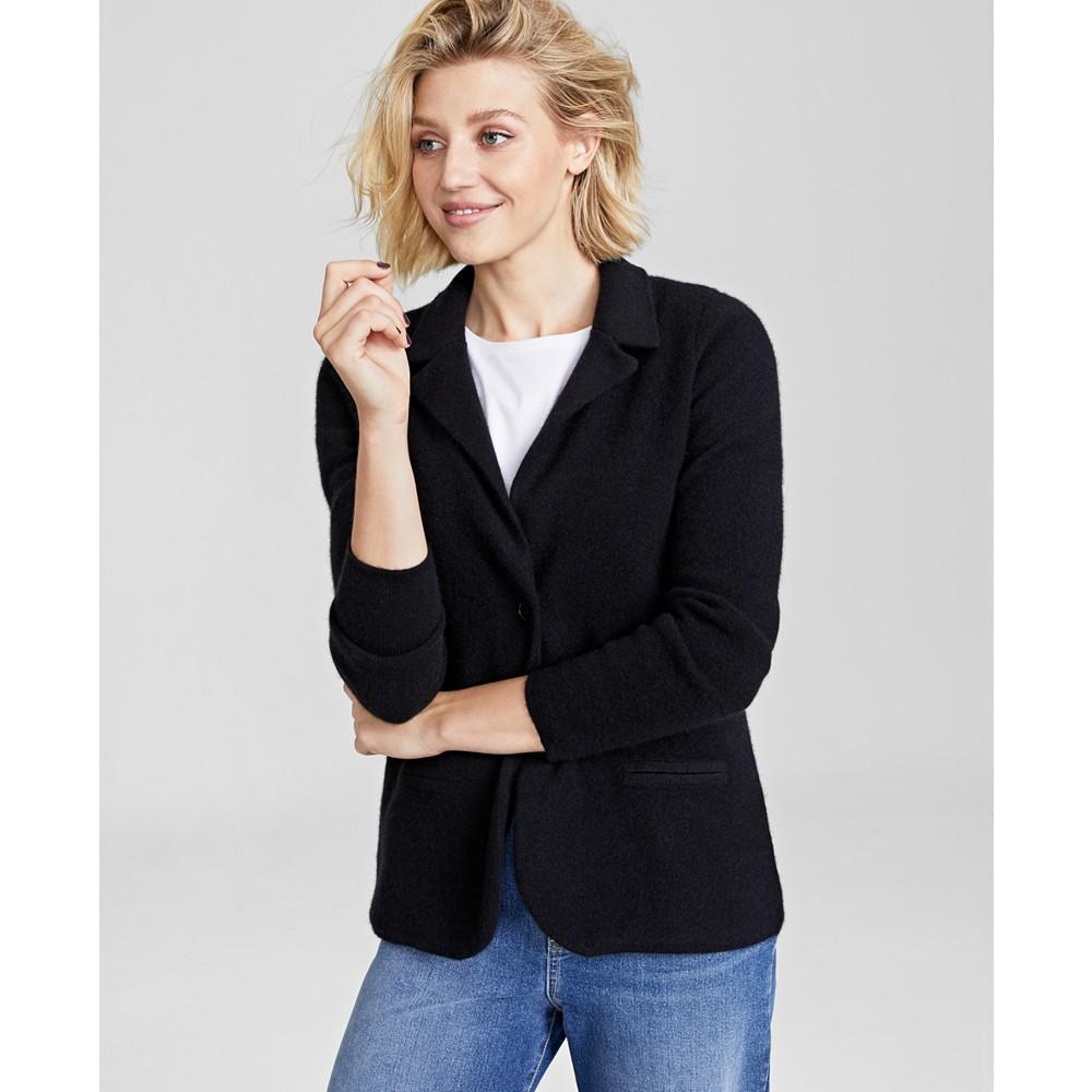 Pure Cashmere Blazer, Regular & Petite, Created for Macy's商品第3张图片规格展示