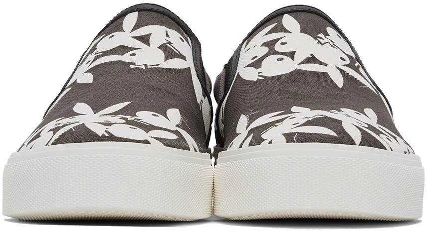 商品AMIRI|Grey & White Playboy Edition Slip-On Sneakers,价格¥1470,第2张图片详细描述