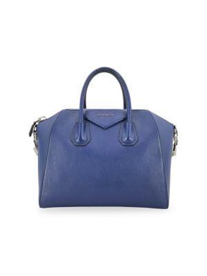 Givenchy Antigona Mm Bag In Electric Blue Leather商品第1张图片规格展示