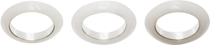 商品Sophie Buhai|White Jade Clara Ring Set,价格¥2574,第1张图片