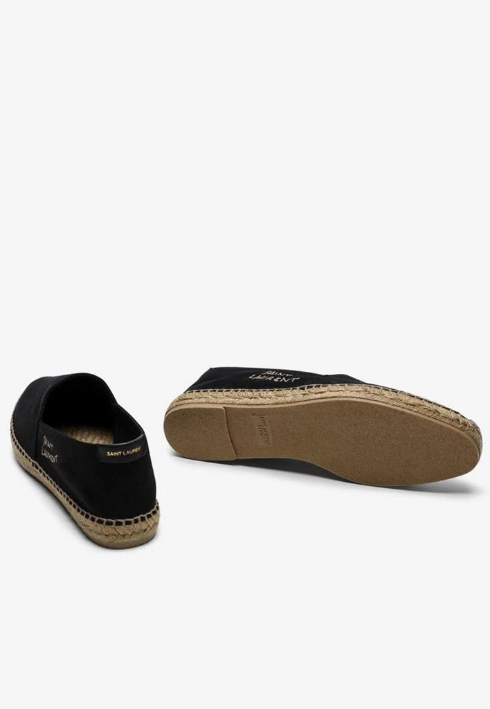 商品Yves Saint Laurent|Logo Lettering Canvas Espadrilles,价格¥3623,第5张图片详细描述