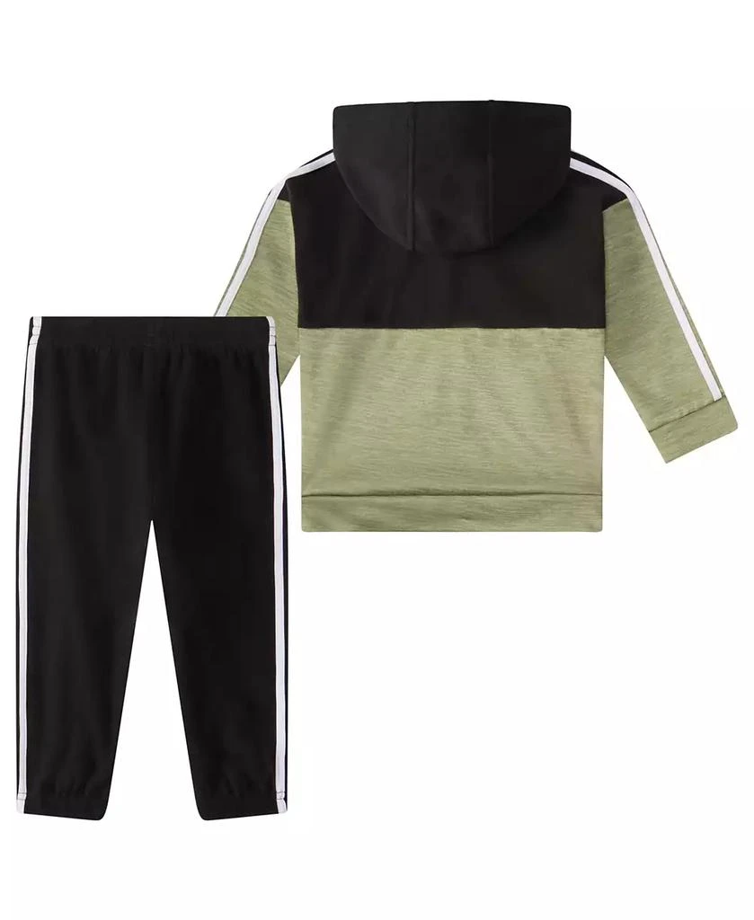 商品Adidas|Baby Boy Hooded Mix Jacket and Jogger, 2-Piece set,价格¥262,第2张图片详细描述