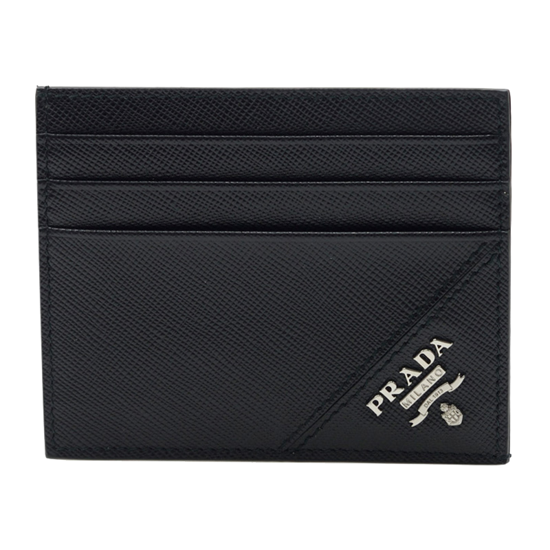 Prada 普拉达 黑色皮革男士卡包 2MC223-QME-F0002商品第2张图片规格展示