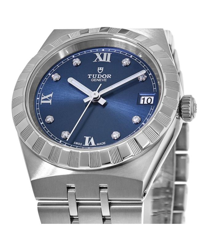 Tudor Royal Blue Diamond Dial Stainless Steel Unisex Watch M28400-0007商品第2张图片规格展示