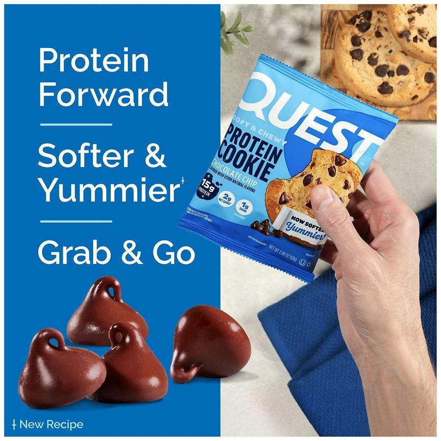 商品Quest Nutrition|Protein Cookie Chocolate Chip,价格¥22,第4张图片详细描述