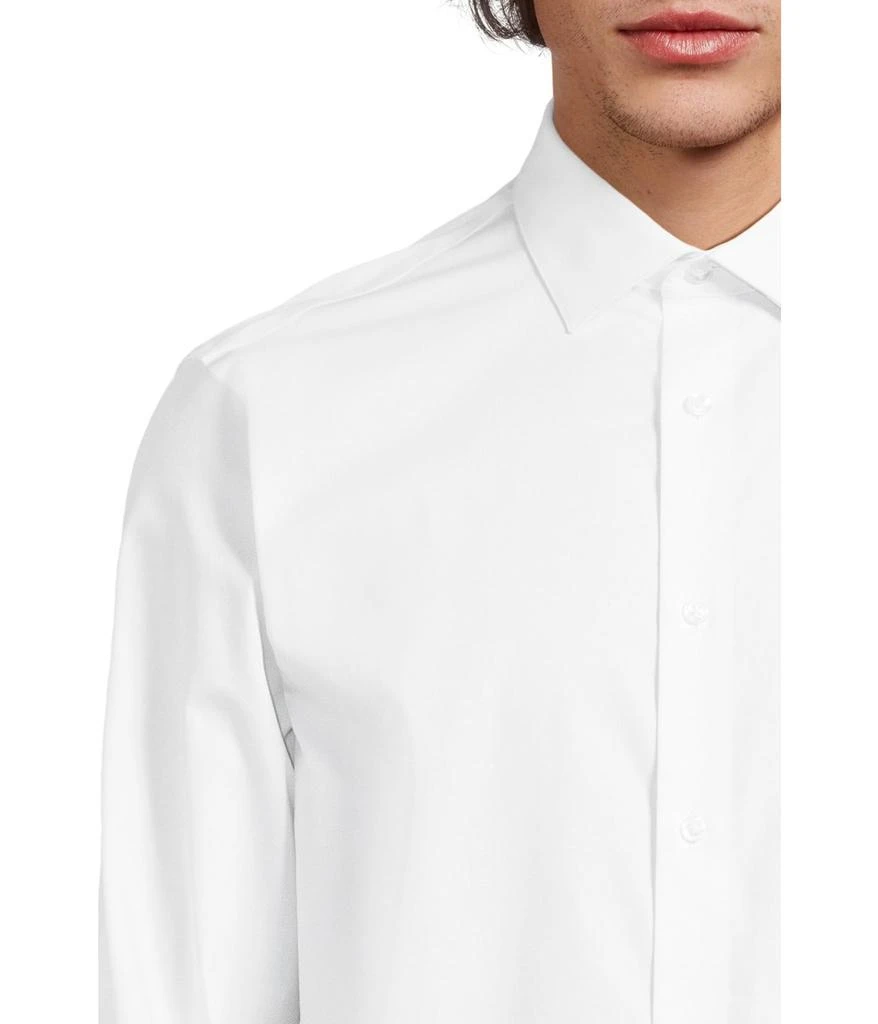 商品Calvin Klein|Dress Shirt Regular Fit Non Iron Herringbone French Cuff,价格¥367,第4张图片详细描述