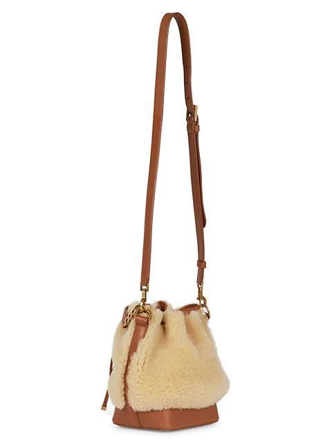 商品Yves Saint Laurent|Seau Eman Shearling Bucket Bag,价格¥20412,第6张图片详细描述