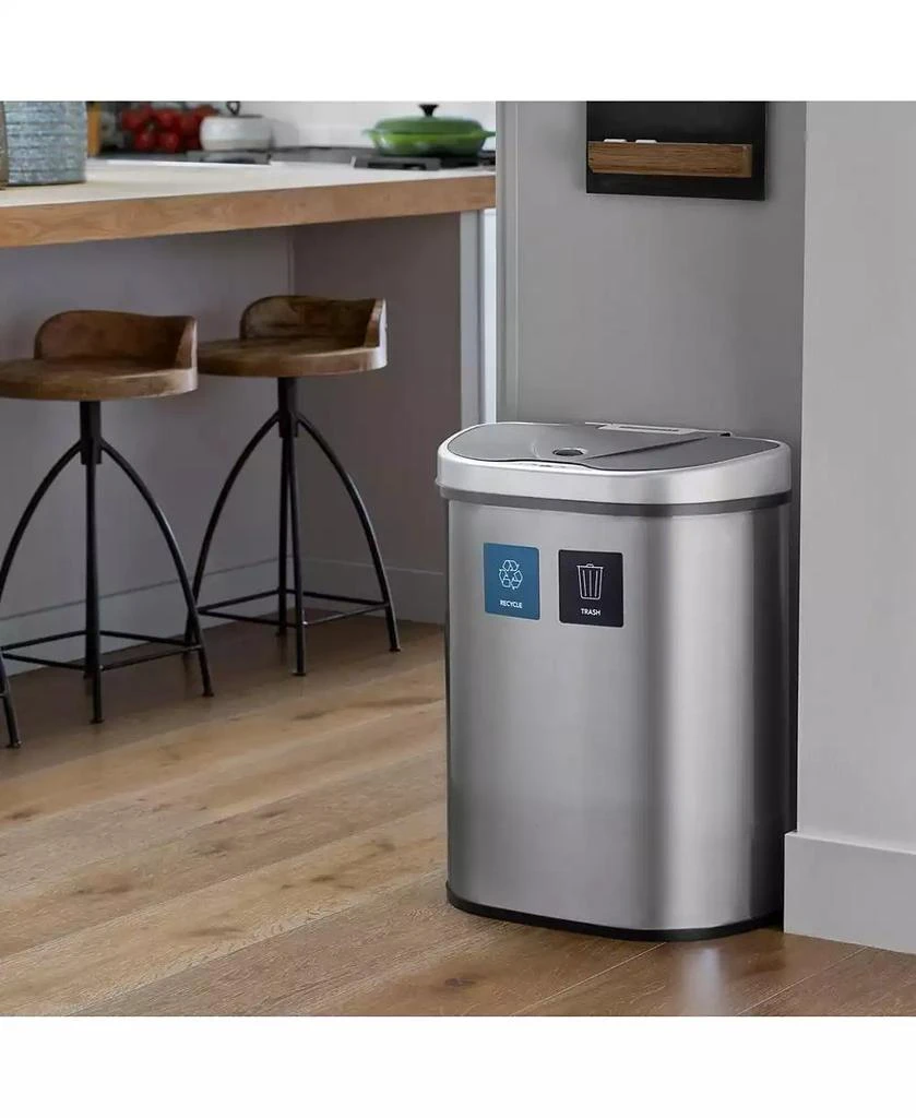 Dual Compartment Motion Sensor Trash Can, 18.5 Gallon 商品