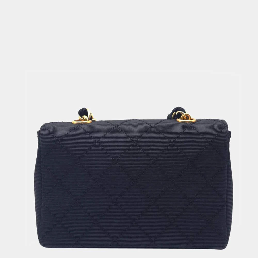 商品[二手商品] Chanel|Chanel Black Canvas Leather Mini Chain Shoulder Bag,价格¥24715,第3张图片详细描述