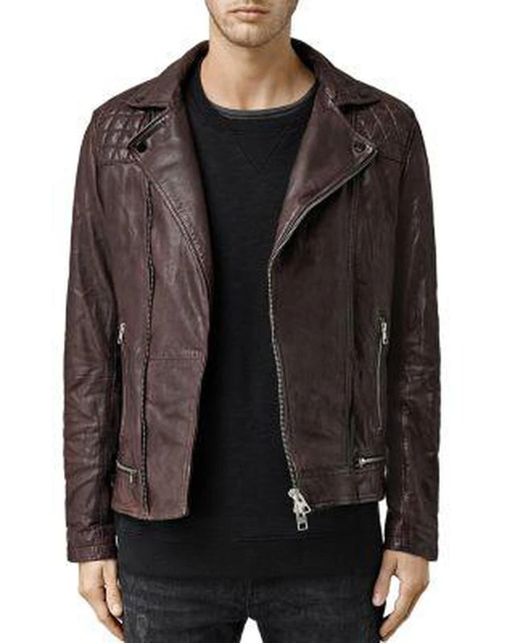 商品ALL SAINTS|Conroy Leather Biker 夹克,价格¥4131,第1张图片