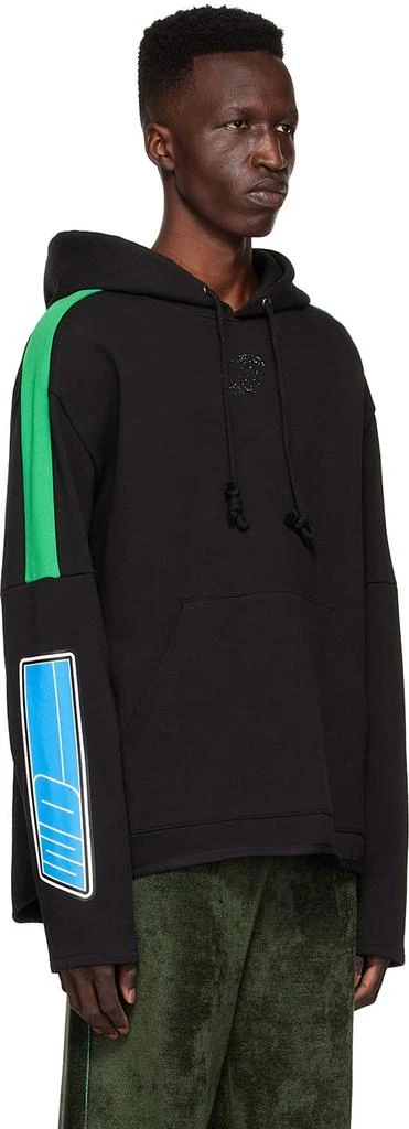 商品We11done|Black Cotton Hoodie,价格¥2209,第2张图片详细描述