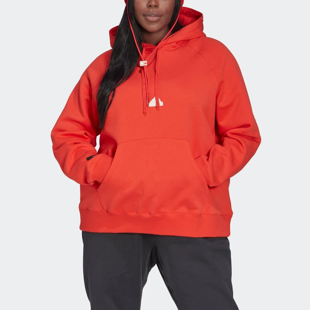 商品Adidas|Women's adidas Oversized Hooded Sweatshirt (Plus Size),价格¥266,第2张图片详细描述