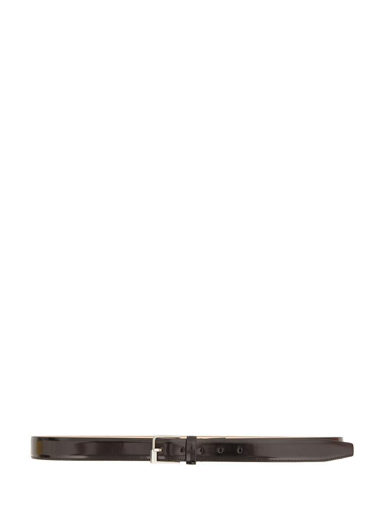 商品MAISON MARGIELA|Black shiny leather belt,价格¥1350,第1张图片