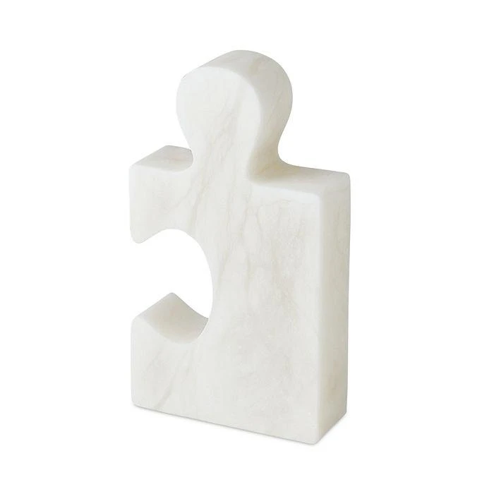 商品Global Views|Jigsaw Bookends in White, Set of 2,价格¥4844,第4张图片详细描述