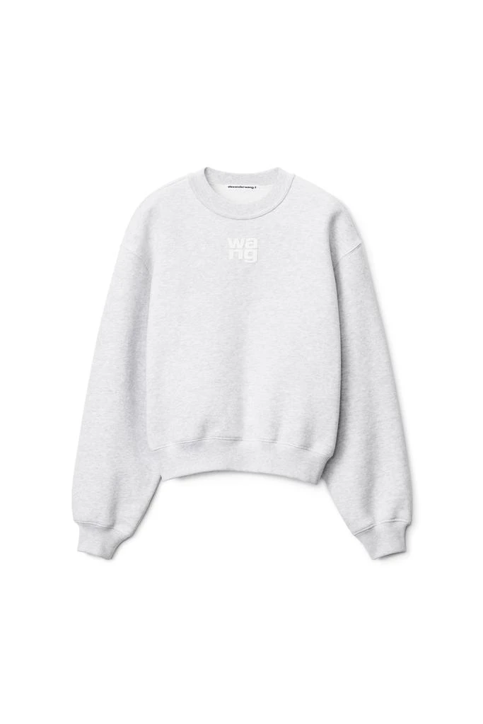 商品Alexander Wang|PUFF LOGO SWEATSHIRT IN STRUCTURED TERRY,价格¥2253,第1张图片