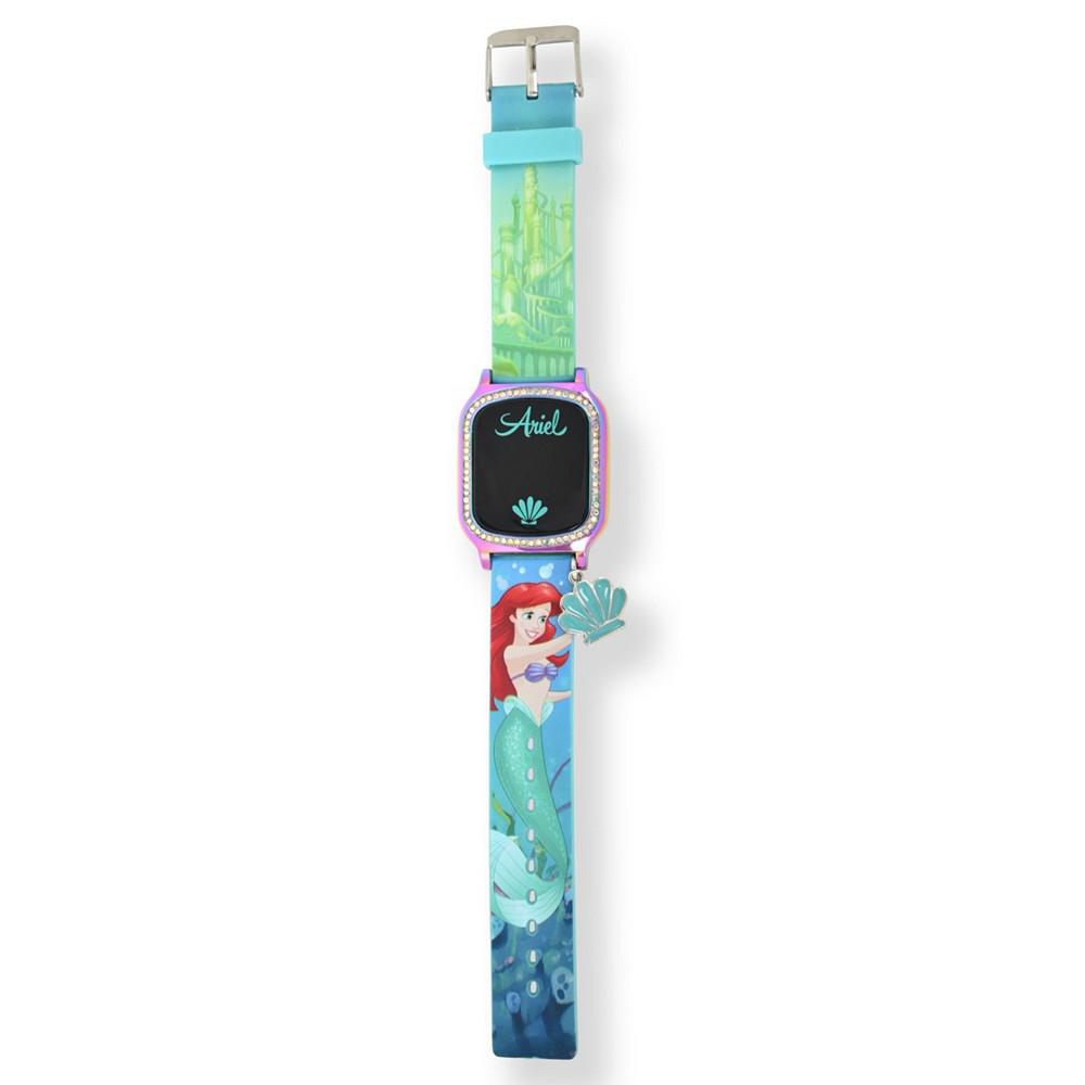 Disney Princess Kid's Touch Screen Aqua Silicone Strap LED Watch, with Hanging Charm 36mm x 33 mm商品第3张图片规格展示