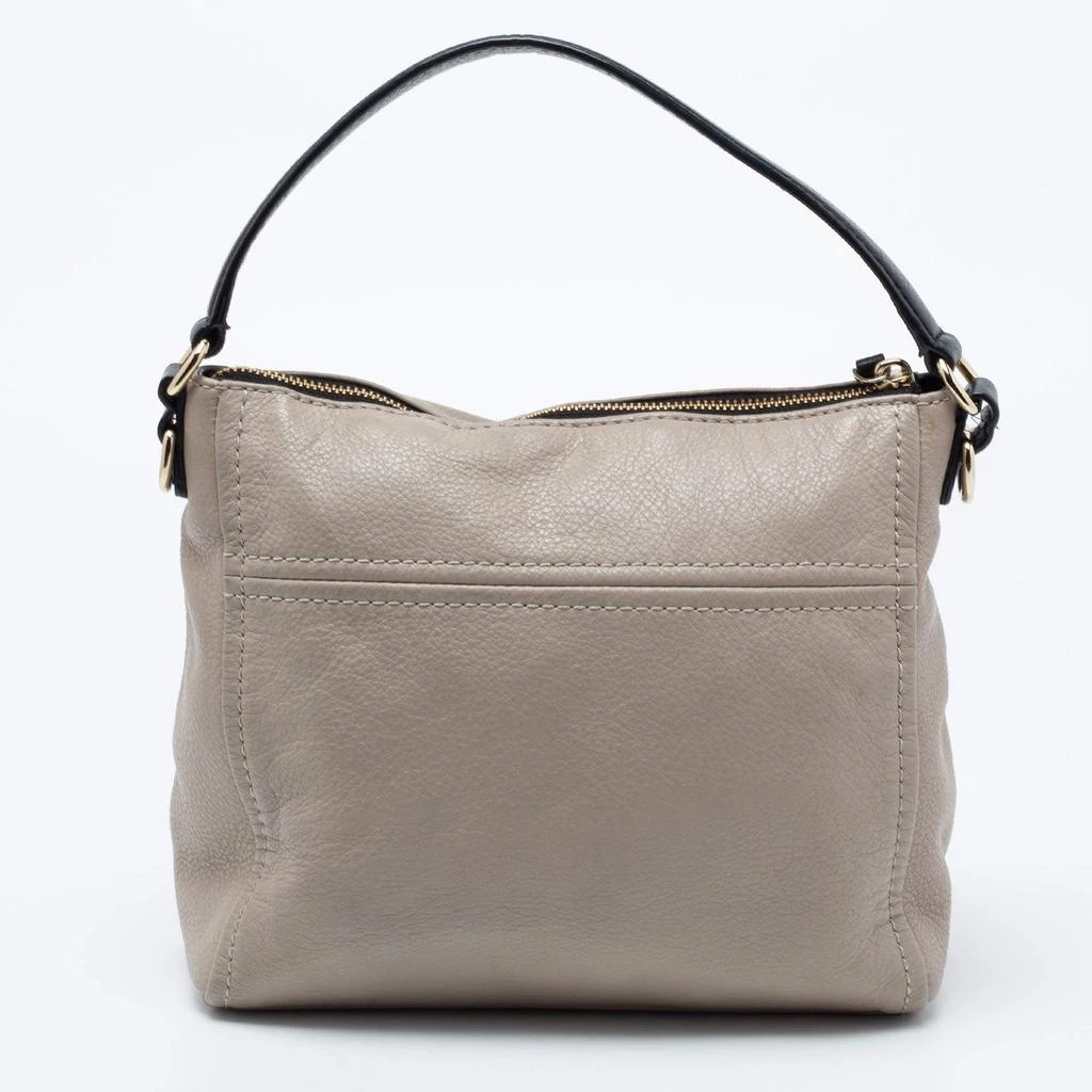 商品[二手商品] Kate Spade|Kate Spade Grey/Black Leather Top Handle Bag,价格¥805,第4张图片详细描述