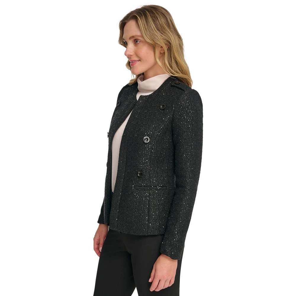 商品Tommy Hilfiger|Women's Open-Front Shimmer Blazer,价格¥632,第3张图片详细描述