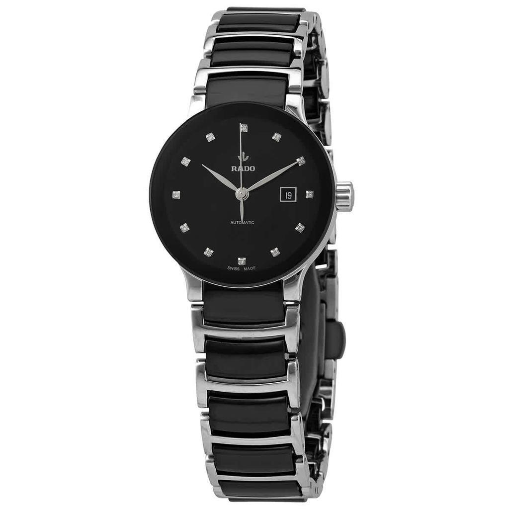 商品Rado|Centrix Automatic Diamond Black Dial Ladies Watch R30009752,价格¥11880,第1张图片