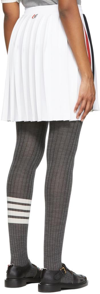 商品Thom Browne|White Dropped Back Mini Skirt,价格¥11399,第5张图片详细描述