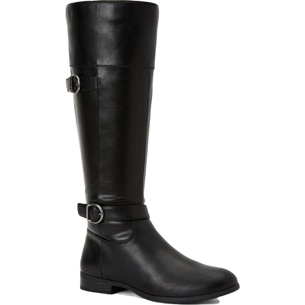 Style & Co. Womens Kezlin Faux-Leather Riding Knee-High Boots商品第2张图片规格展示