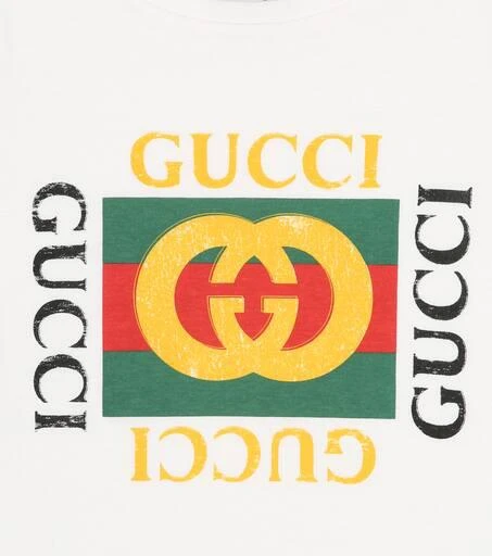 商品Gucci|儿童经典logo纯棉T恤,价格¥1620,第3张图片详细描述