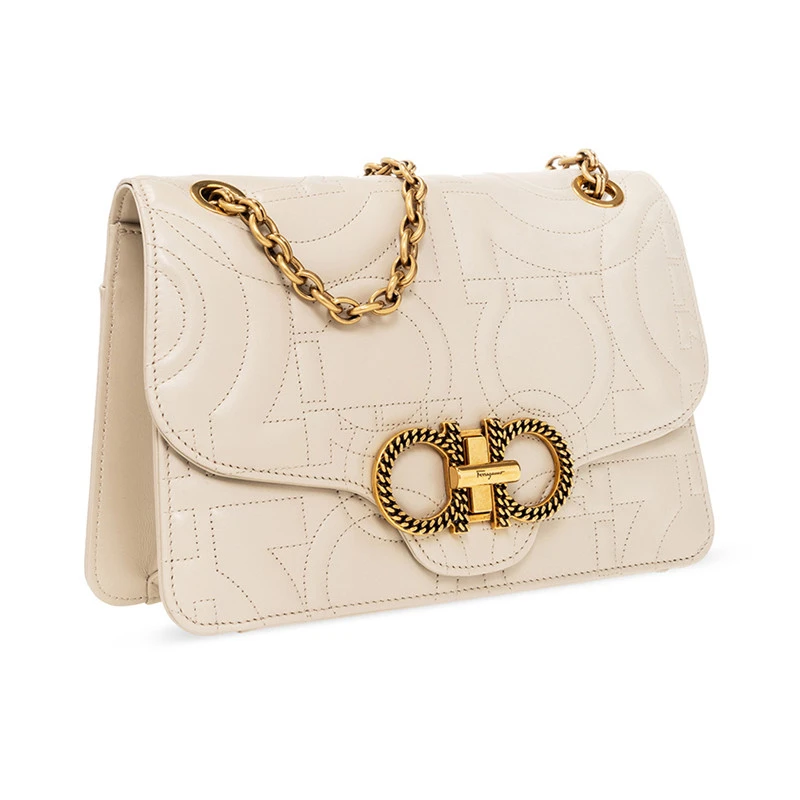 SALVATORE FERRAGAMO 女士绗缝翻盖包 21-H168-720499 商品