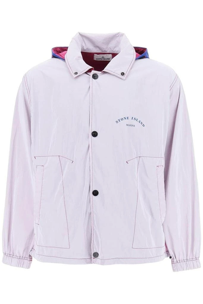 商品Stone Island|LIGHT WINDBREAKER IN RIP STOP PRISMATICO,价格¥2580,第1张图片