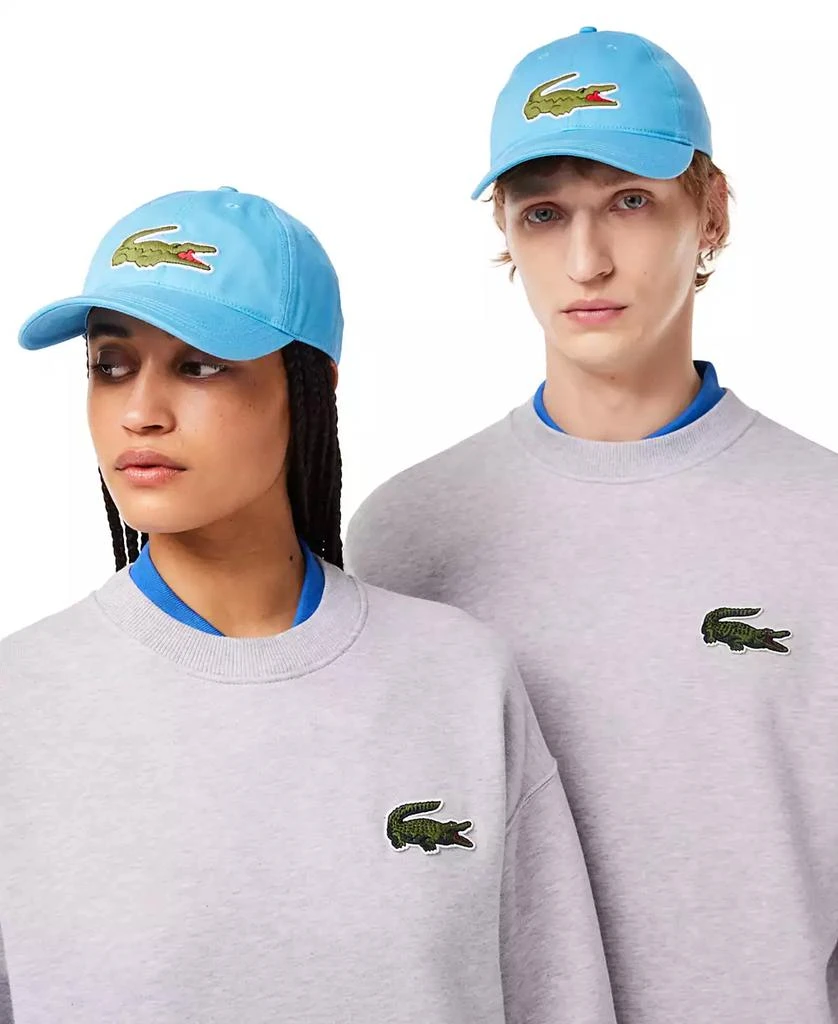 商品Lacoste|Men's Adjustable Croc Logo Cotton Twill Baseball Cap,价格¥219,第4张图片详细描述