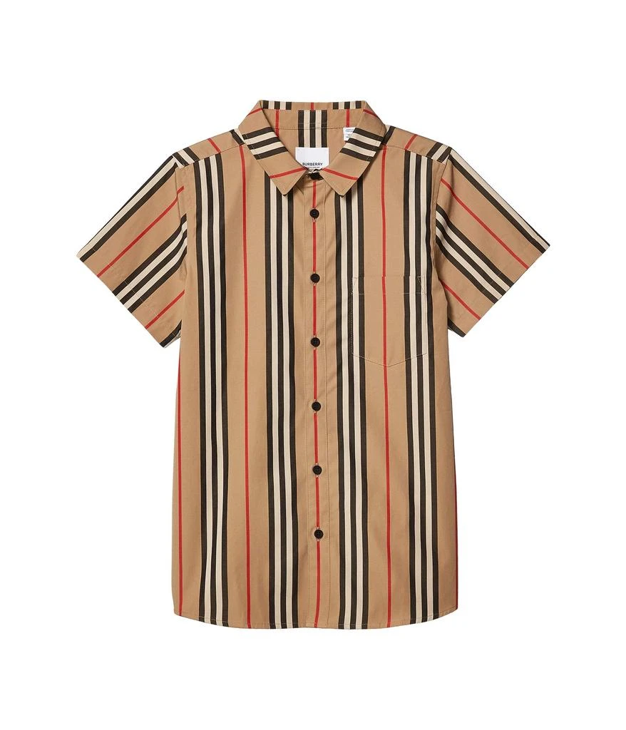 商品Burberry|Fredrick Icon Short Sleeve Shirt (Little Kids/Big Kids),价格¥1254,第1张图片