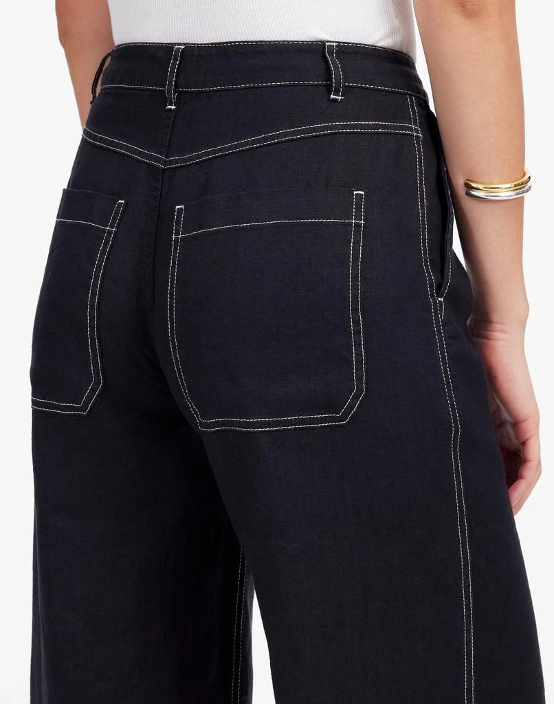 商品Madewell|The Zoe Relaxed Wide Pant in 100% Linen,价格¥390,第5张图片详细描述